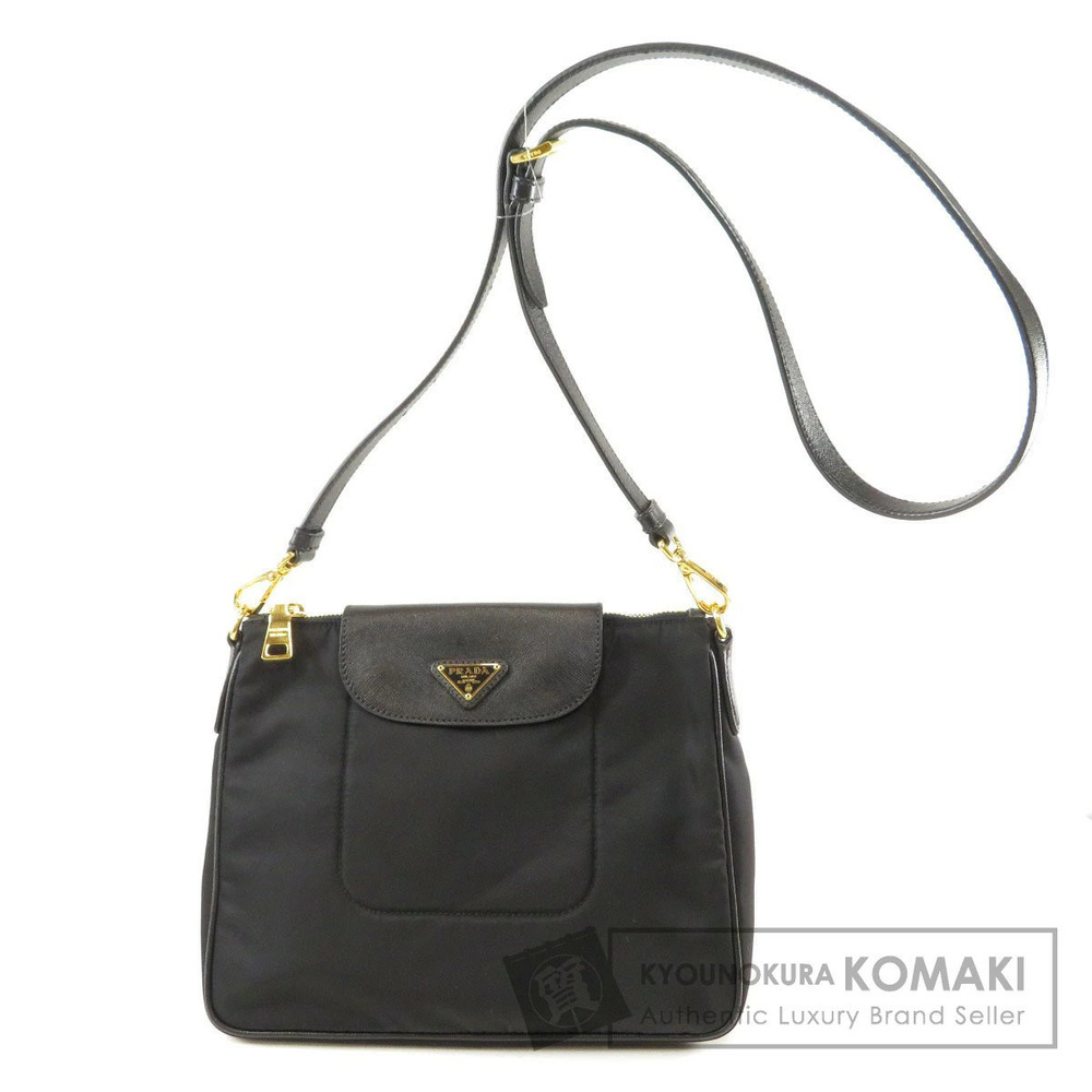 Prada Tessuto Crossbody Plate shoulder bag